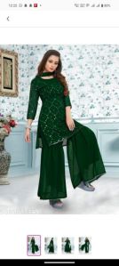 rayon silk sharara suit