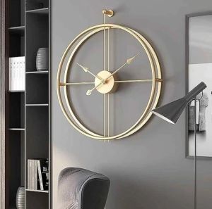 gold frame clock