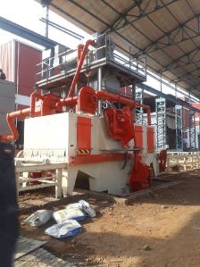 FOUR WHEEL ROLLER CONVEYOR PLATE SHOT BLASTING PLANT