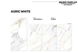 Auric White Porcelain Floor Tile