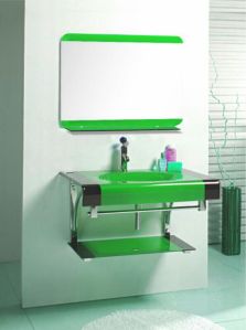 Glass lip vanity