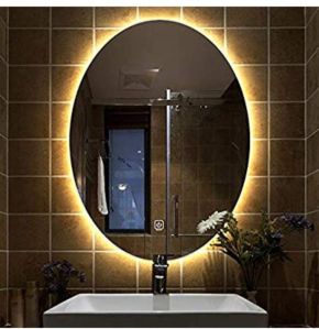 Led light touch mirror