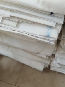 polyster white fabric stock lot