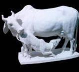 Marble Cow Statue