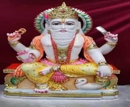 Marble Vishwakarma Ji Statue