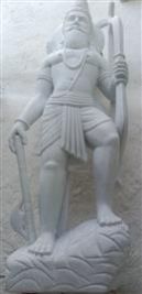 White Marble Parshuram Statue