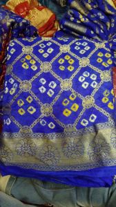 designer bandhani saree