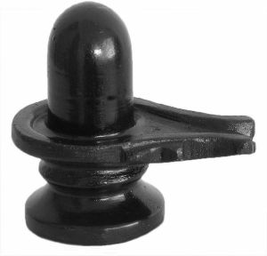 black stone Shiva lingam