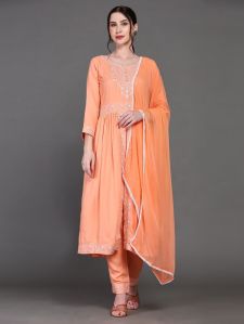 Rayon Nyra Cut  Kurta Pant Dupatta Set