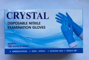 crystal nitrile examination gloves