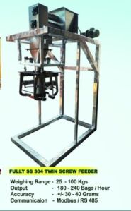 TWIN SCREW FEEDER WEIGHING MACHINE