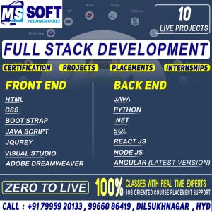 Full stack development training services
