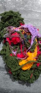 colour banian yarn waste