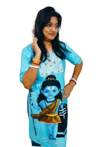 handpainted kurti