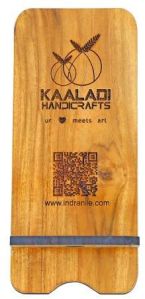 Wooden Mobile Stand with QR Code