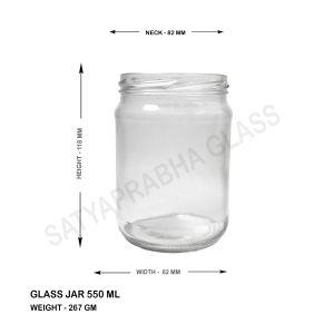 salsa glass jar 550 ML