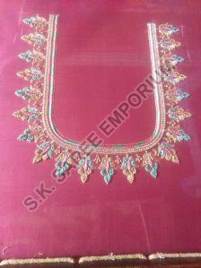 Heavy Blouse Embroidery Handwork