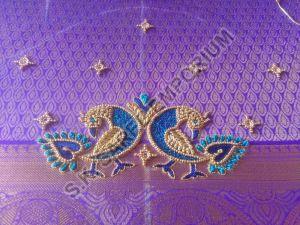Heavy Blouse Embroidery Handwork