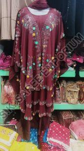 Cotton Embroidery Abaya Burqa