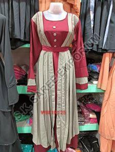 Cotton Embroidery Abaya Burqa