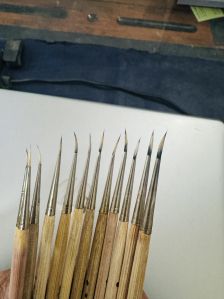 Miniature Curved Brush Set OF 12 Pcs