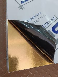 Gold Starlight PVD Coating Stainless Steel Sheet by sds