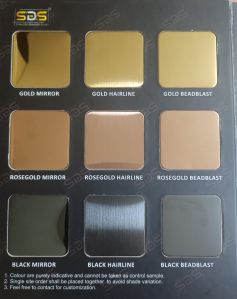 SS Colored Elevator Door Sheet by sds