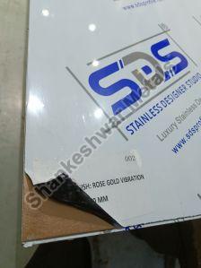 304 Rosegold Vibration Pvd Stainless Steel Sheet