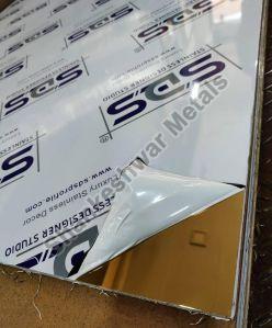 Golden Stainless Steel Sheet