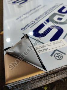 Rose Gold Stainless Steel Sheet