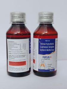 Terbutaline Sulphate Ambroxol HCl Guaiphenesin and Menthol Syrup