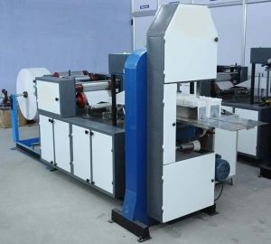 Automatic paper napkin making machine