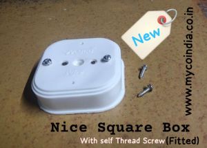 Nice Square Box with self thread screw fitted