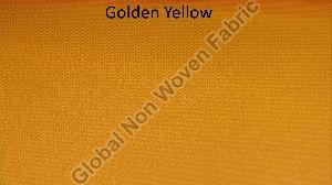 Plain Golden Yellow Non Woven Fabric