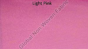 Plain Light Pink Non Woven Fabric