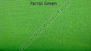Plain Parrot Green Non Woven Fabric
