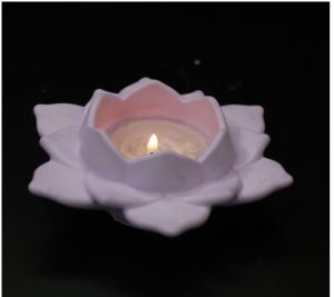 Open Lotus T-Light Candle Holder
