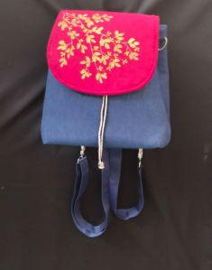 Painted Sling Cum Backpack Bag