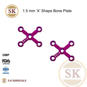Maxillofacial 1.5 mm X Shape Mini Bone Plate