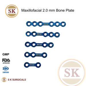 Oral Maxillofacial 2.0 Mm Titanium Mini Bone Plate (With Gap)