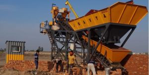 Compact Concrete Batching Mixing Plant