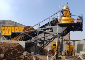 Compact Concrete Batching Mixing Plant