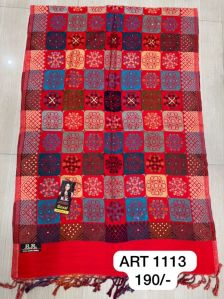 ART1113 Block Print Woolen Stole