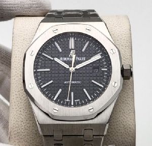 Audemars Piguet Royal Oak Stainless Steel Black Dial First Copy Watch