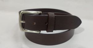 Formal Wear Brown Matt Polished Leather Belt