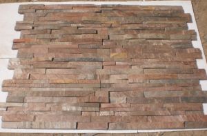 Copper quartzite slate ledger stone