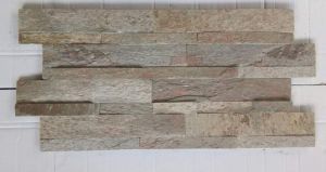 Indian Golden Slate Ledge Stone Stack Wall Cladding Panels