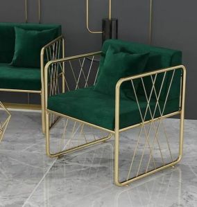 Green Stainless Steel Sofa Chair