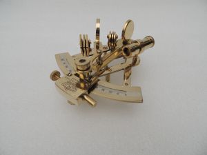 Brass Nickel Finish Nautical Sextant