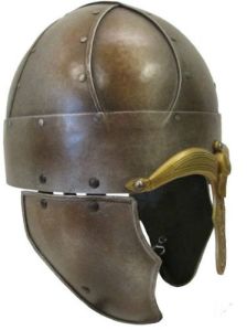 Larp Armor Wide Banded Spangenhelm saxon viking helmet
